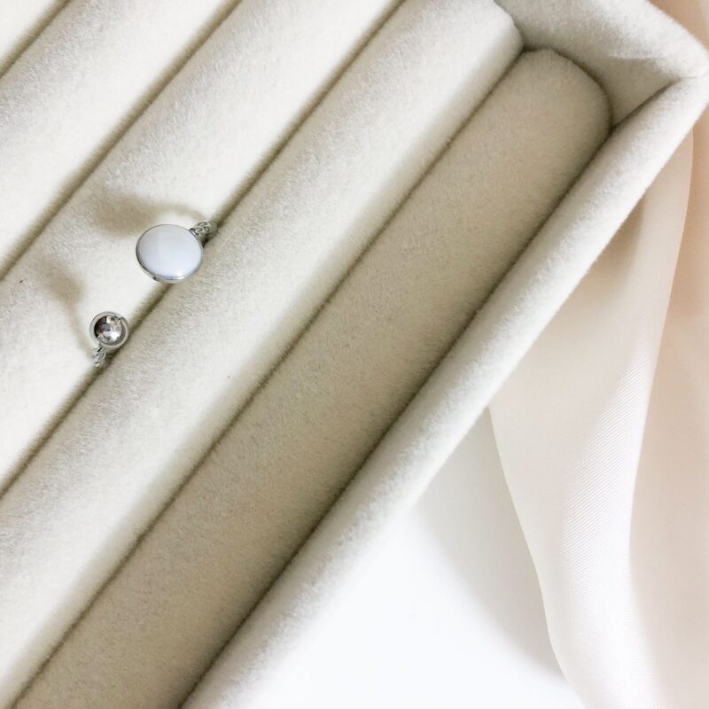 Anel com Acabamento em Branco