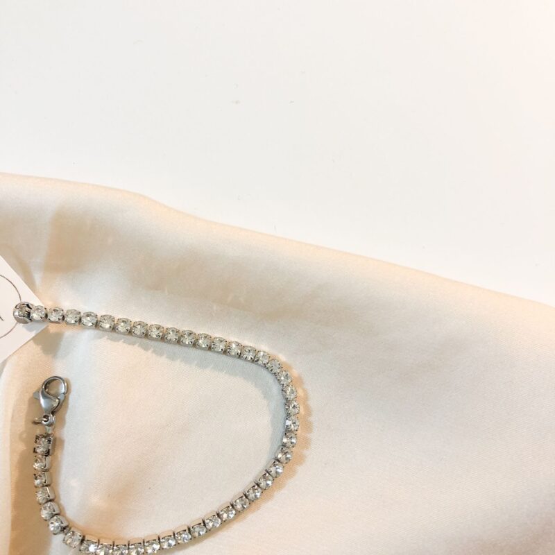 Pulseira Zircónias - Prateado