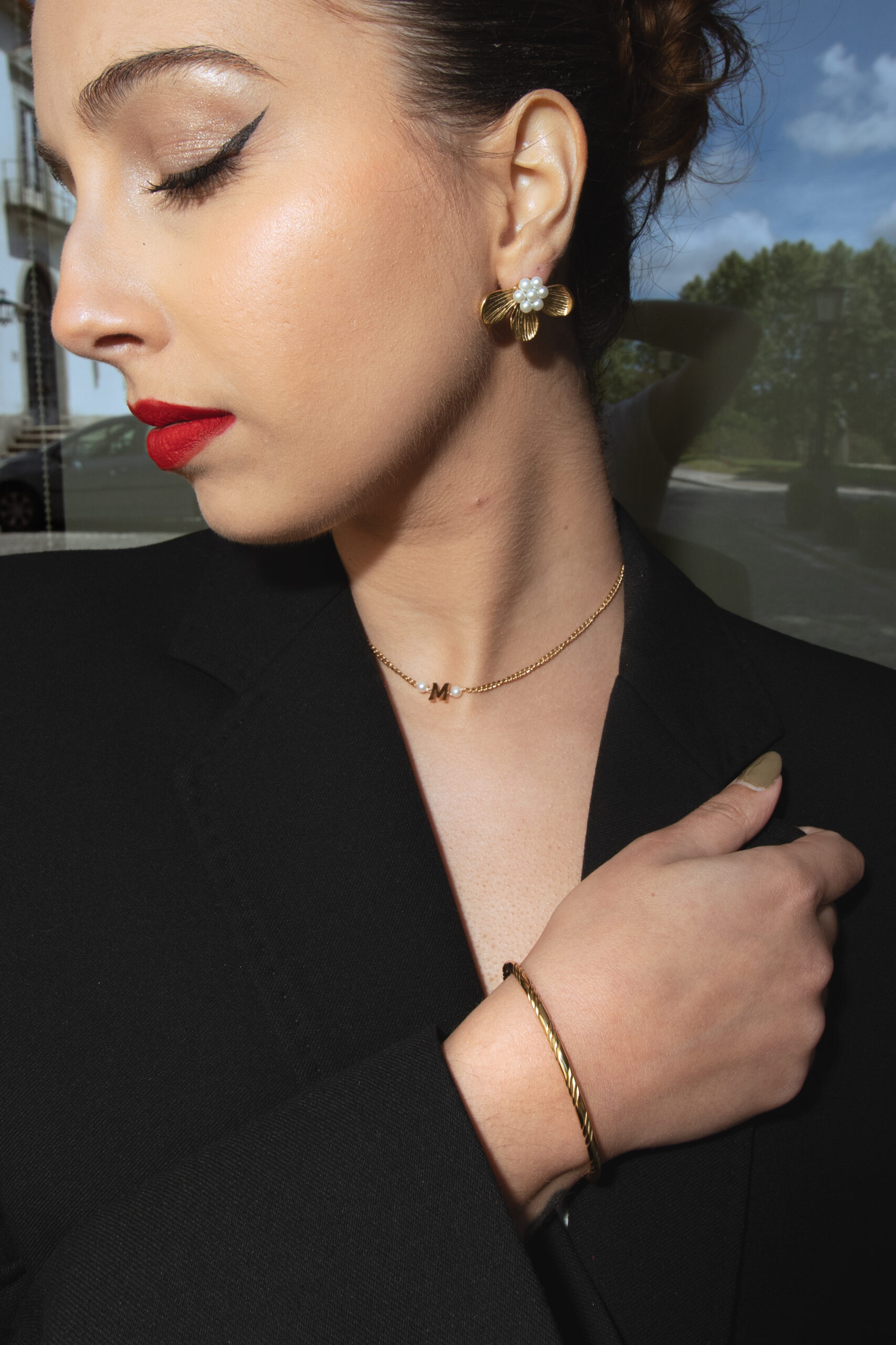 Choker Letra e Pedra de água - Image 3