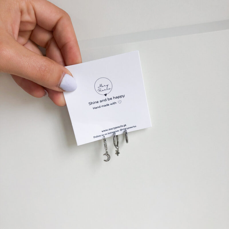 Conjunto 3 Brincos Céu