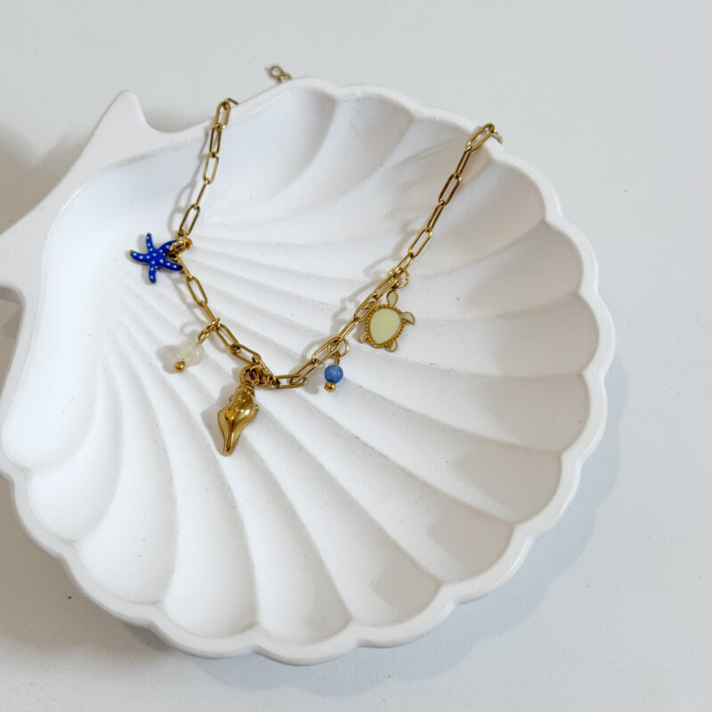 Pulseira de Perna Tartaruga Dourada