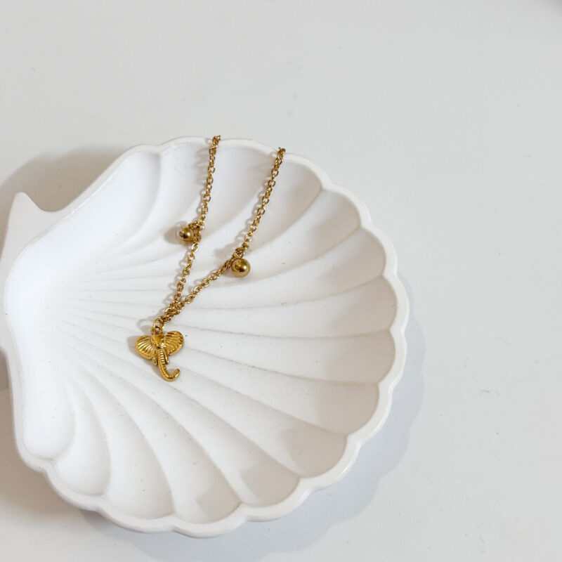 Pulseira de Perna Elefante Dourado