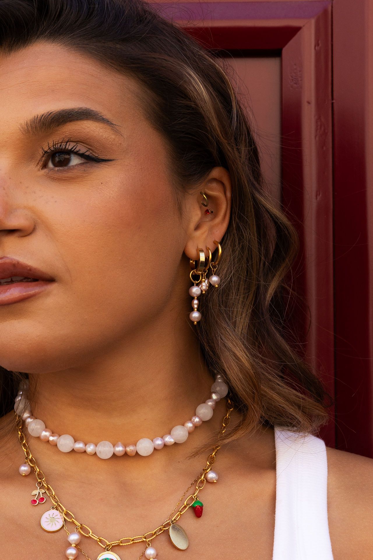 Brincos Rosé Latte - Image 3