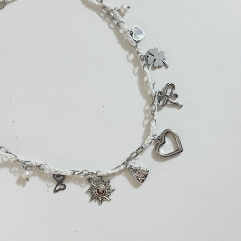 Colar Charms Prateado