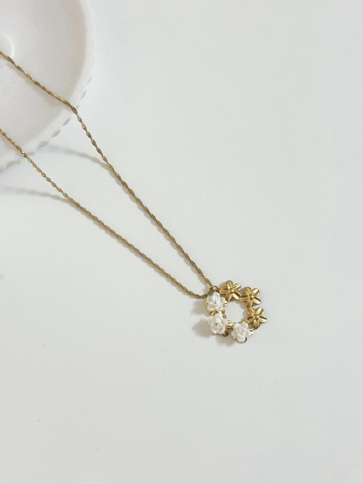 Colar Moldura 6 Flores