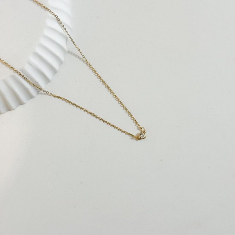 Colar Coração Brilhante