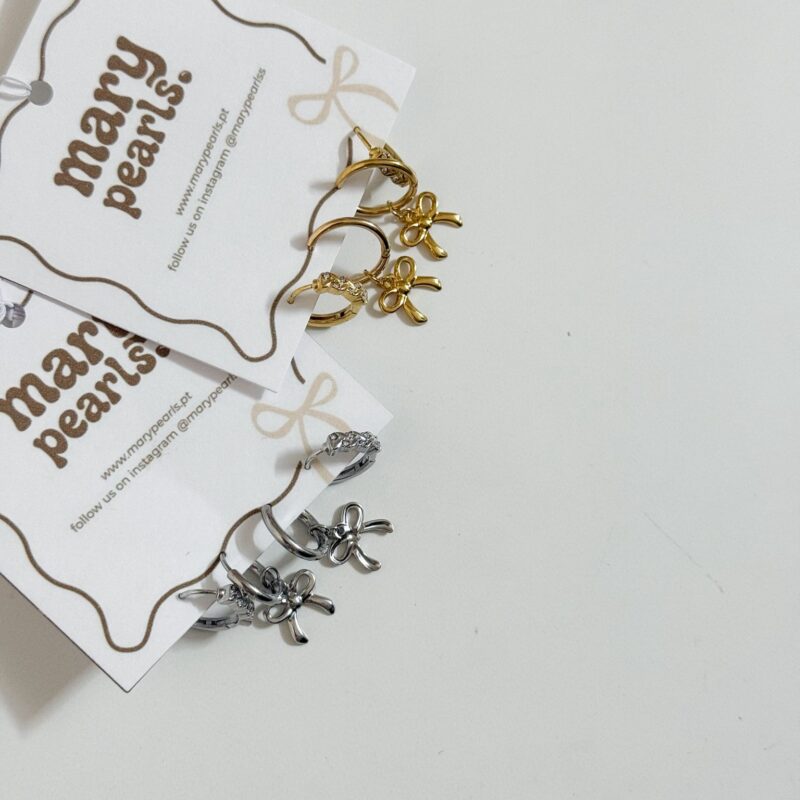 Conjunto Brincos Lacinho