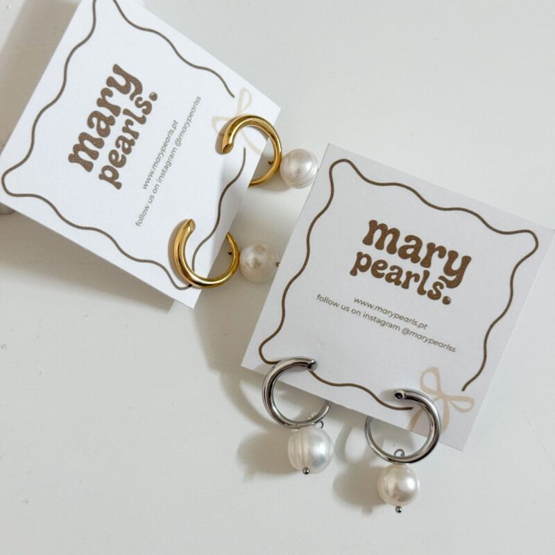 Argolas Assimétricas com Pérola