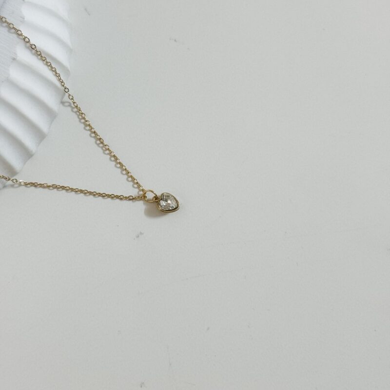 Colar Coração Brilhante