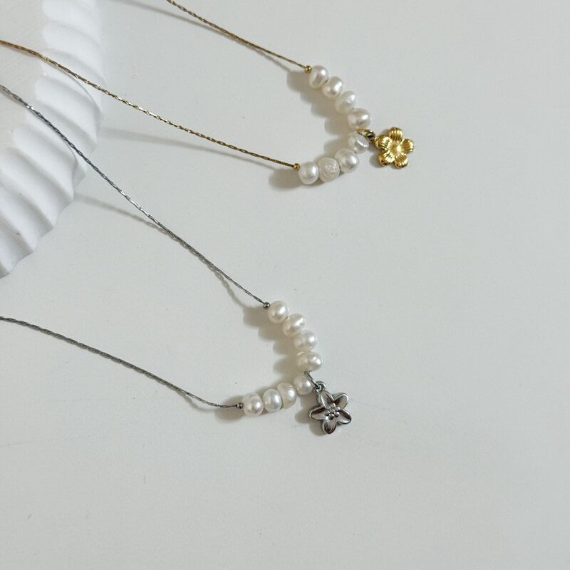 Colar Pérola Flor