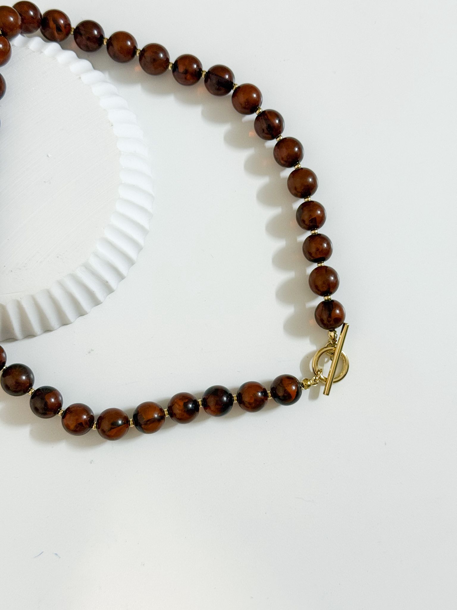 Colar Bubble Castanho