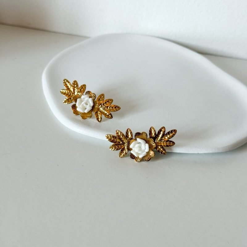 Brincos Pendente Flores