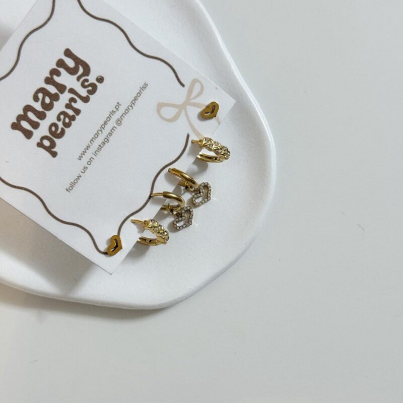 Conjunto 6 Brincos Amore