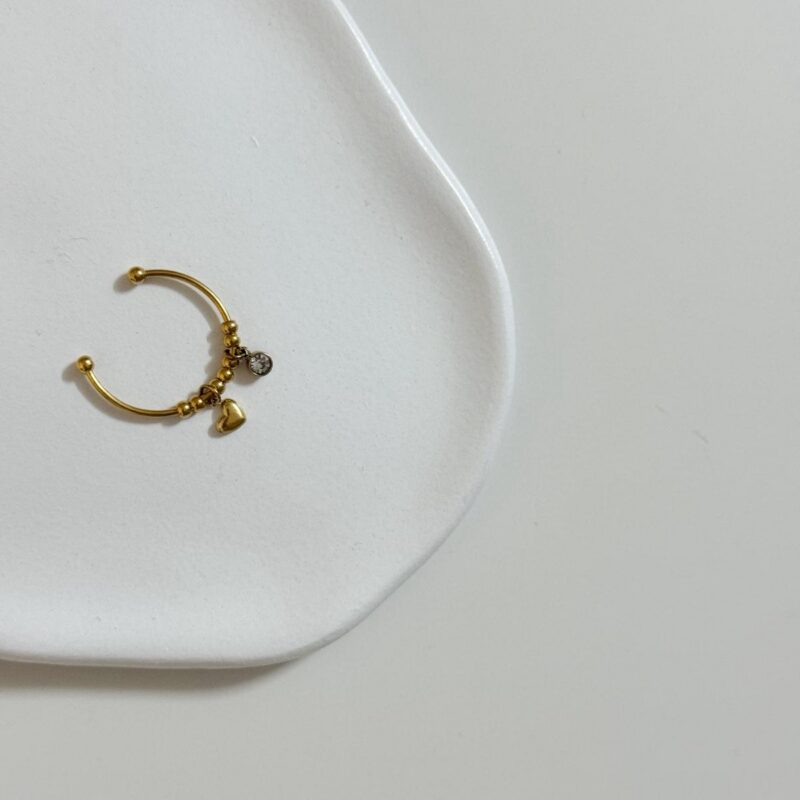 Anel Coração e Brilho