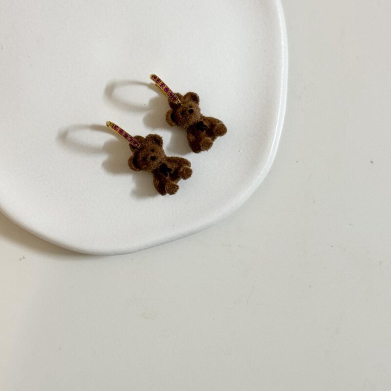 Brincos Ursinho Castanho