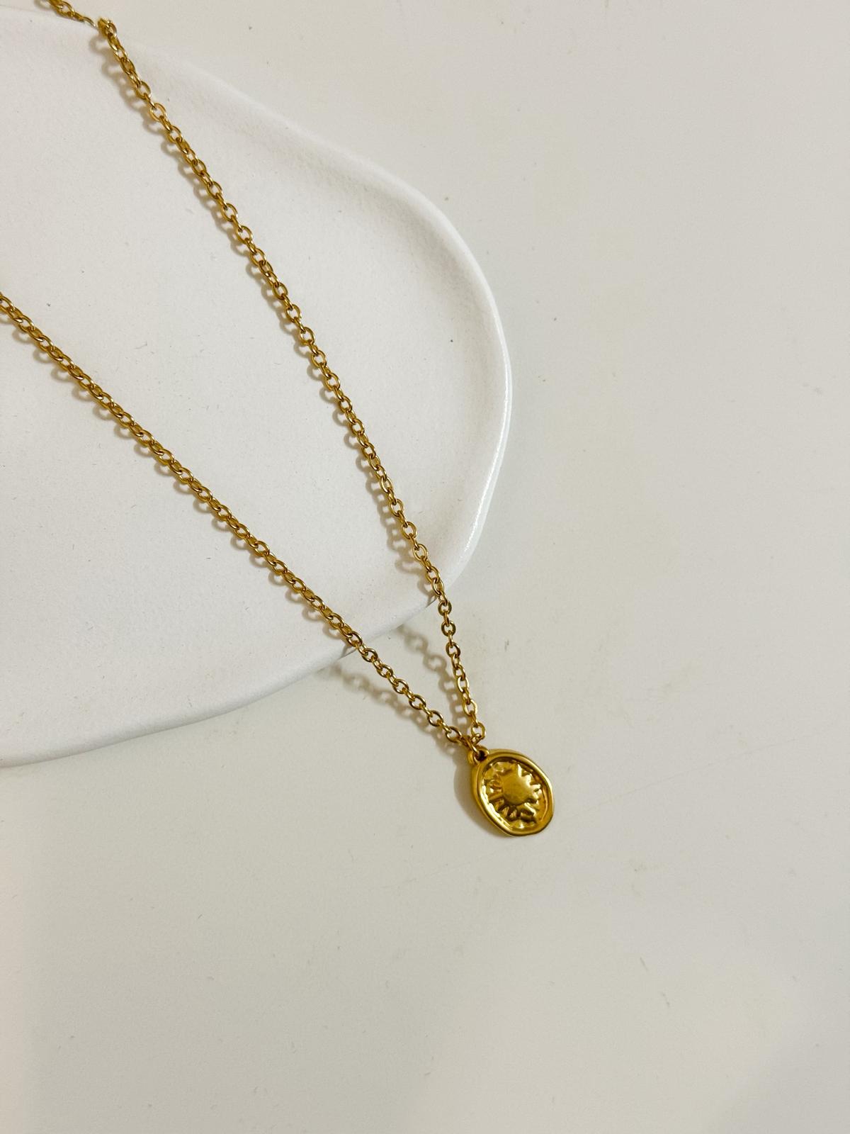 Colar Medalha Sol