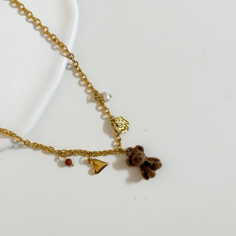 Colar Charms Ursinho