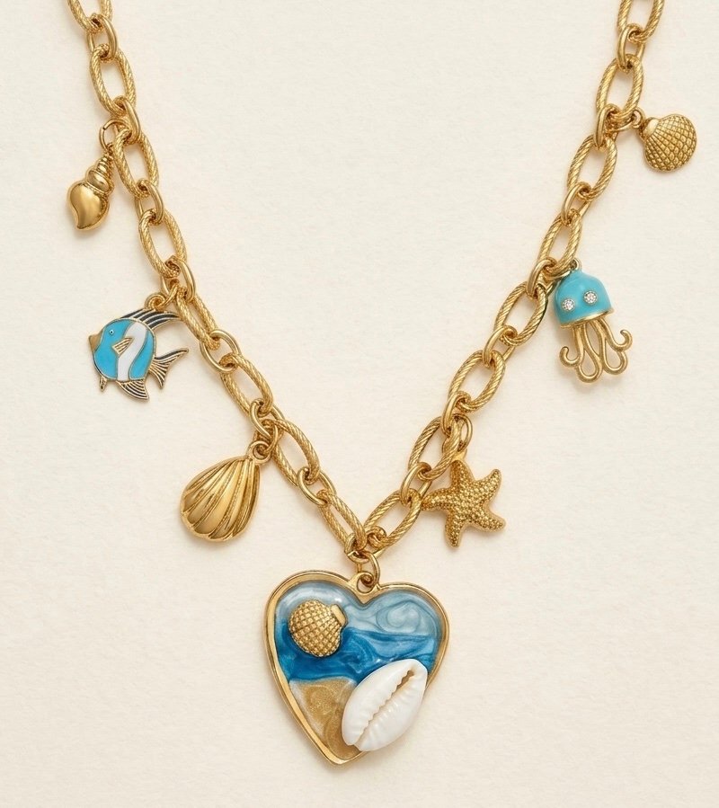 Colar Charms Marinhos
