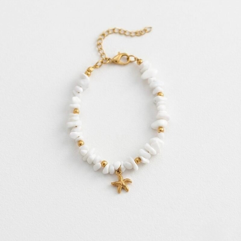 Pulseira de pé pedrinhas